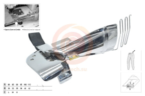 Приспособление UMA-165-L (110-42 мм) под резинку 40 мм