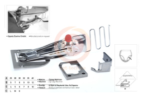 Приспособление UMA-69 в 4 сложения 40 - 12мм с резинкой 10мм